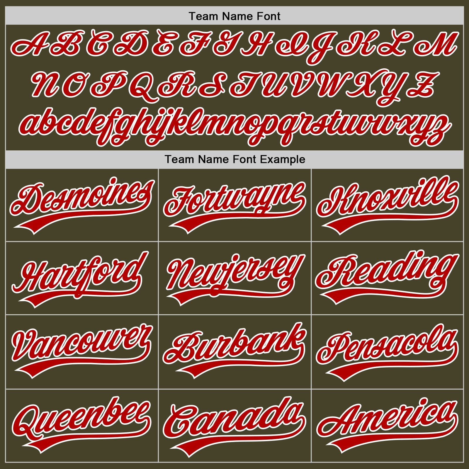 Custom Olive Red-White Authentic Baseball Jersey view 4