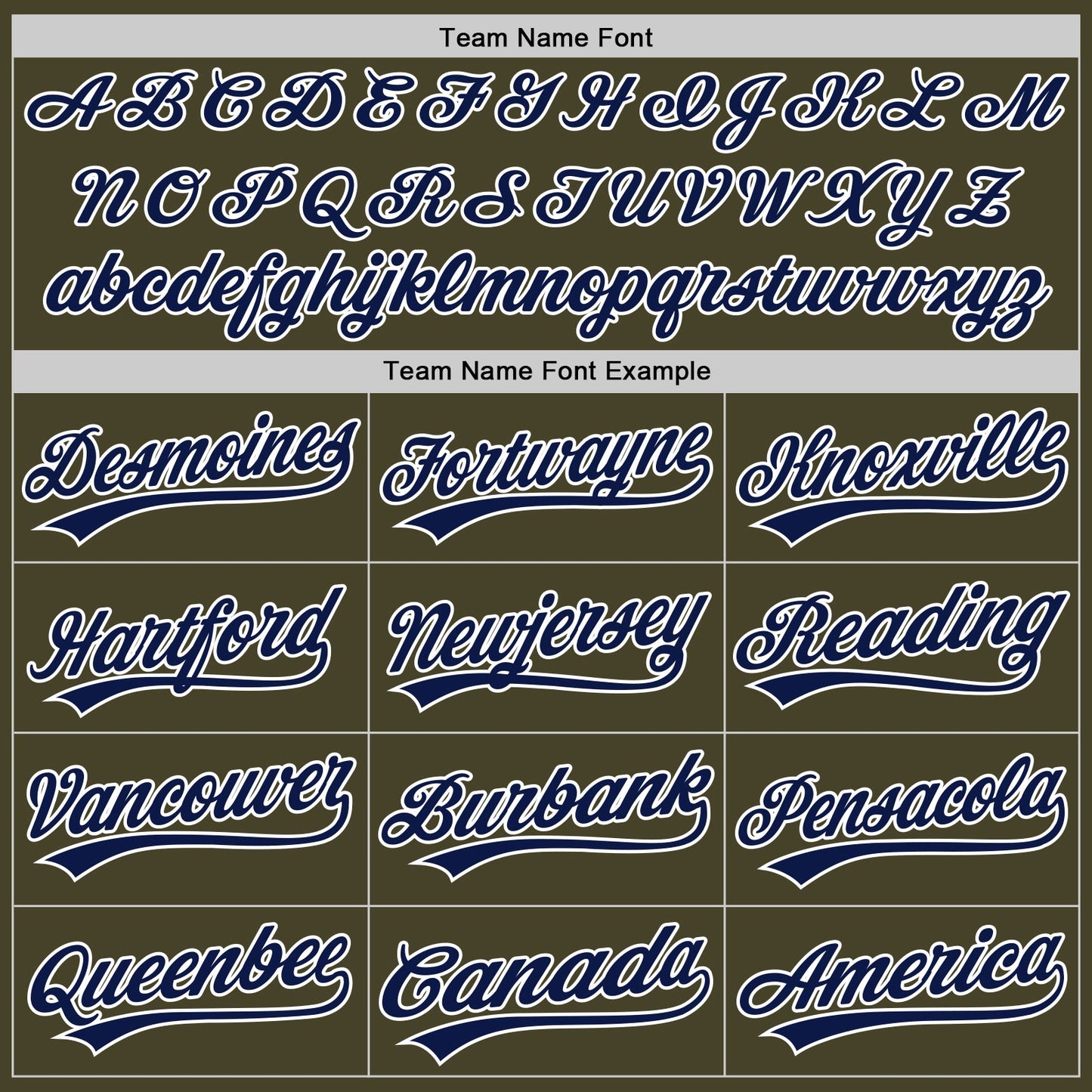 Custom Olive Navy-White Authentic Baseball Jersey view 4