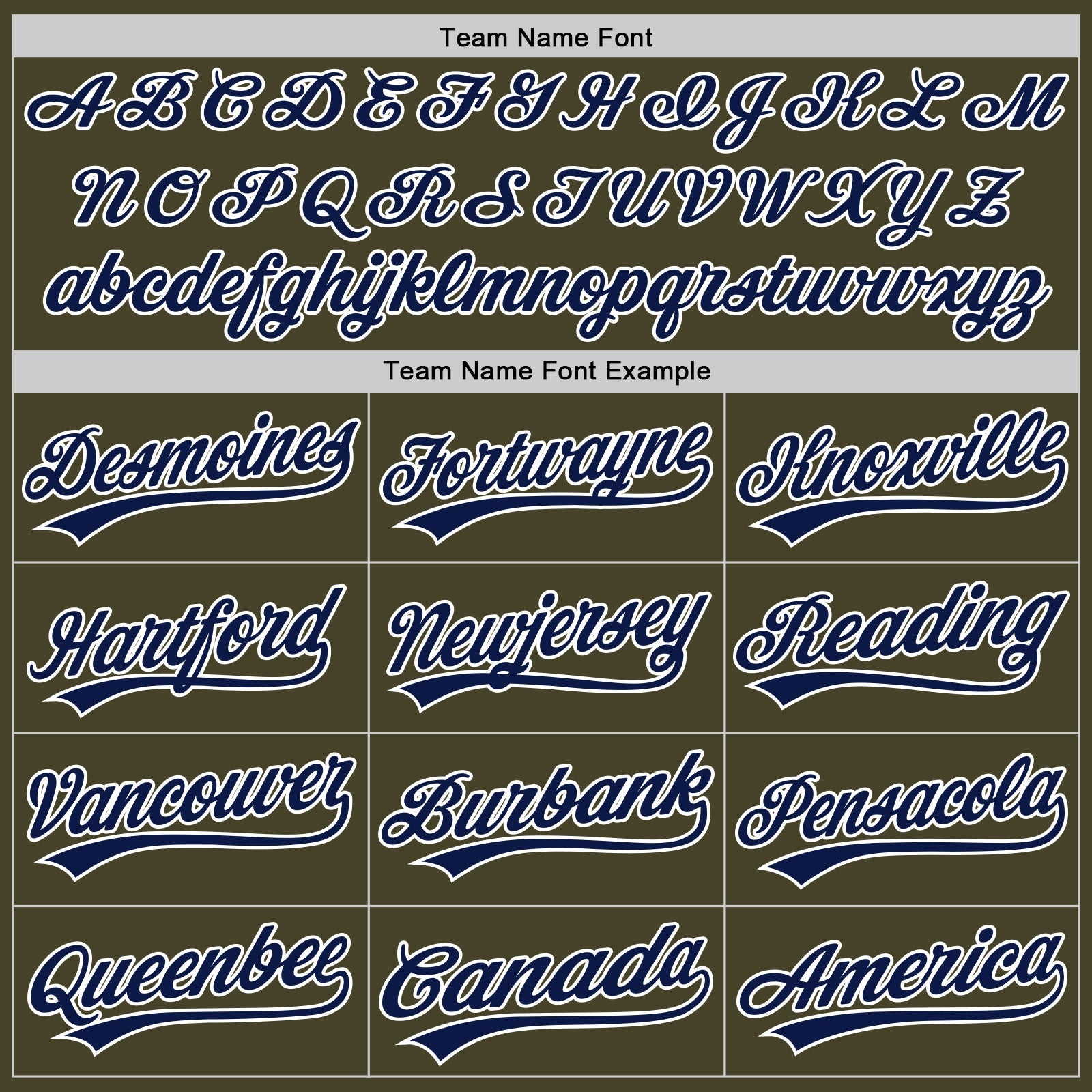 Custom Olive Navy-White Authentic Baseball Jersey view 4