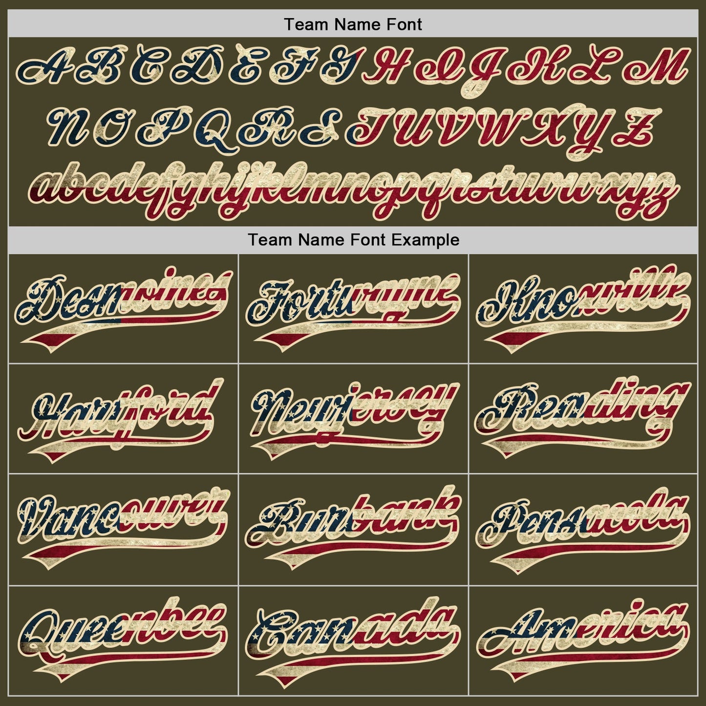 Custom Olive Vintage USA Flag-Cream Authentic Baseball Jersey view 4