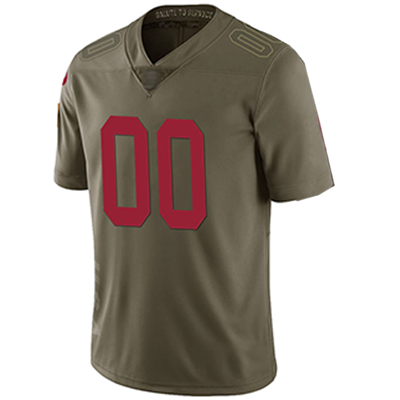 Custom SF.49ers Black Stitched American Football Jerseys view 4