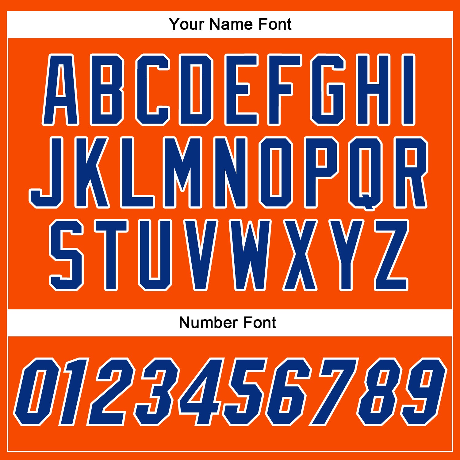 Custom Orange Royal-White Authentic Baseball Jersey view 5