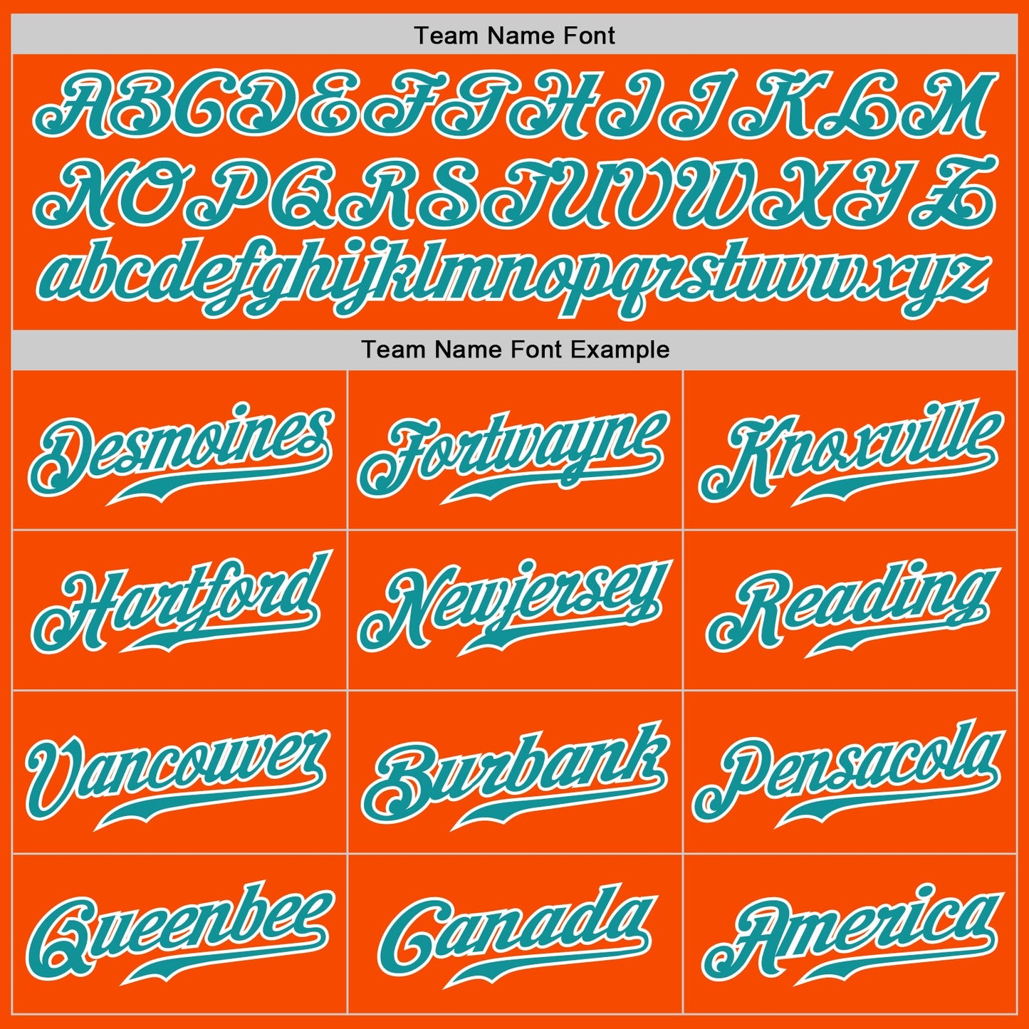Custom Orange White Pinstripe Teal-White Authentic Baseball Jersey view 5