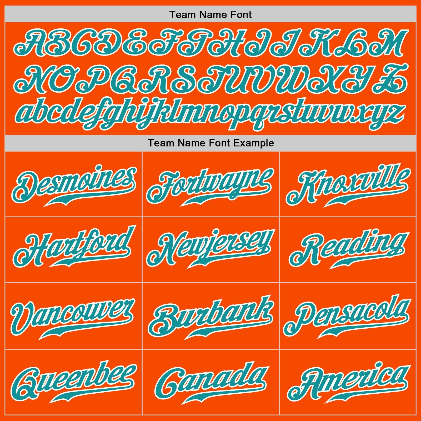 Custom Orange White Pinstripe Teal-White Authentic Baseball Jersey view 5