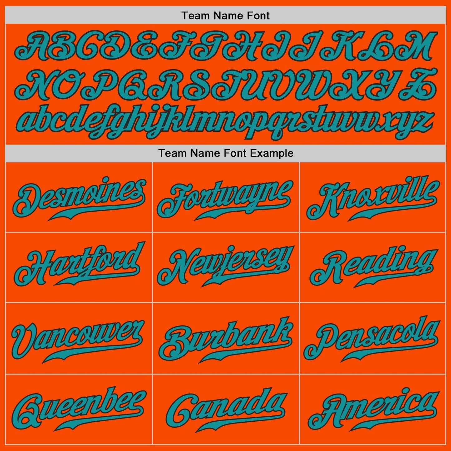 Custom Orange Teal-Black Authentic Baseball Jersey view 4