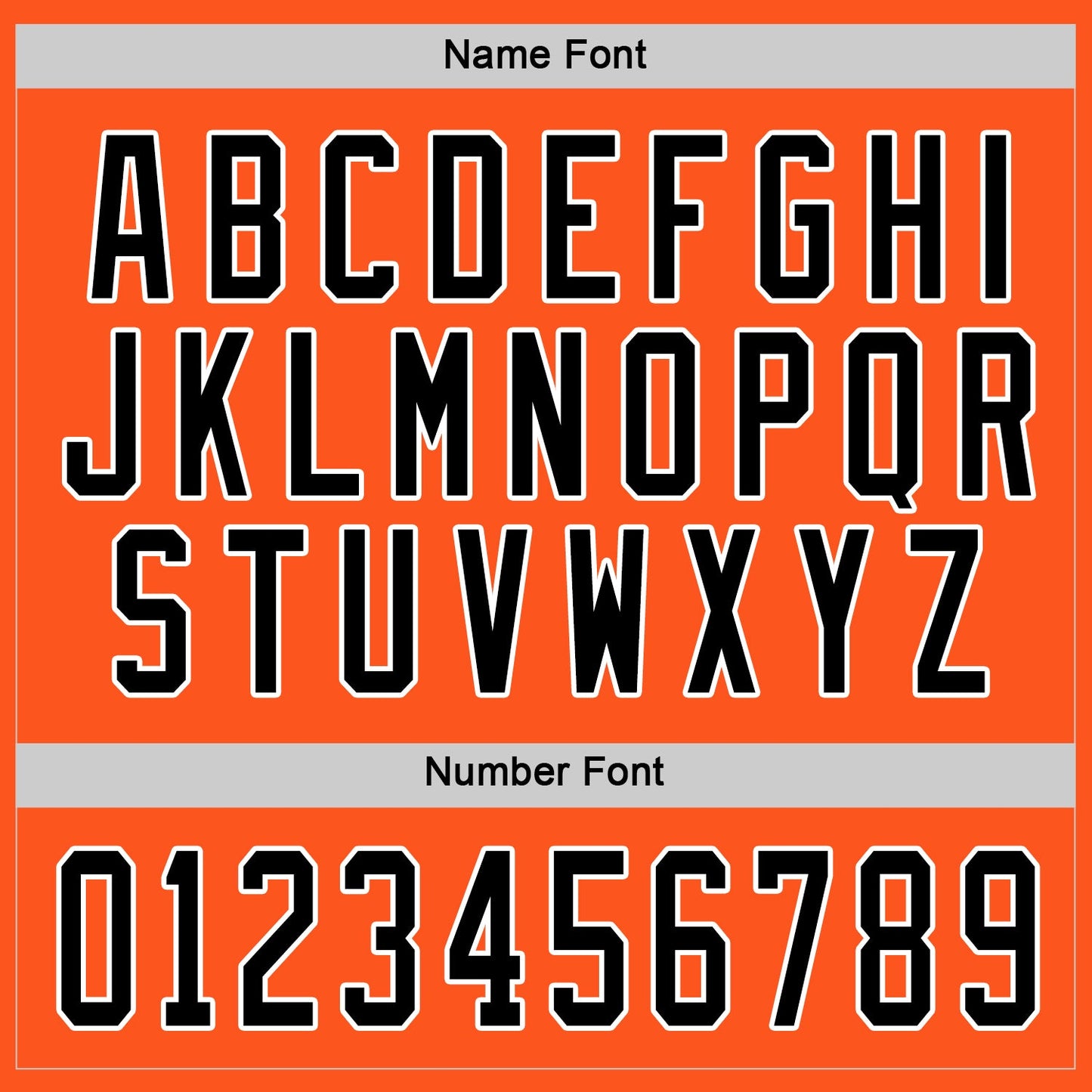 Custom Orange Black-White Hockey Jersey view 4
