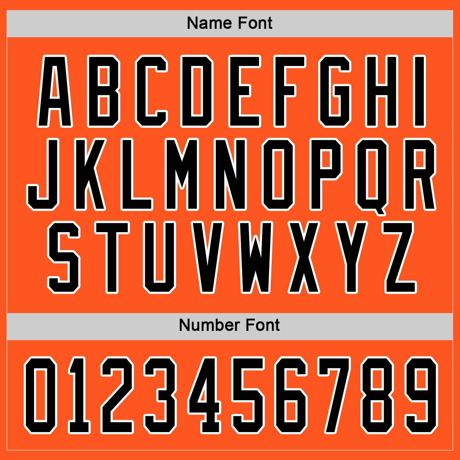 Custom Orange Black-White Hockey Jersey view 4