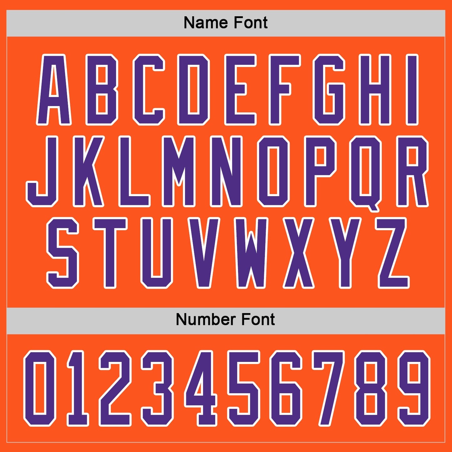 Custom Orange Purple-White Hockey Jersey view 4