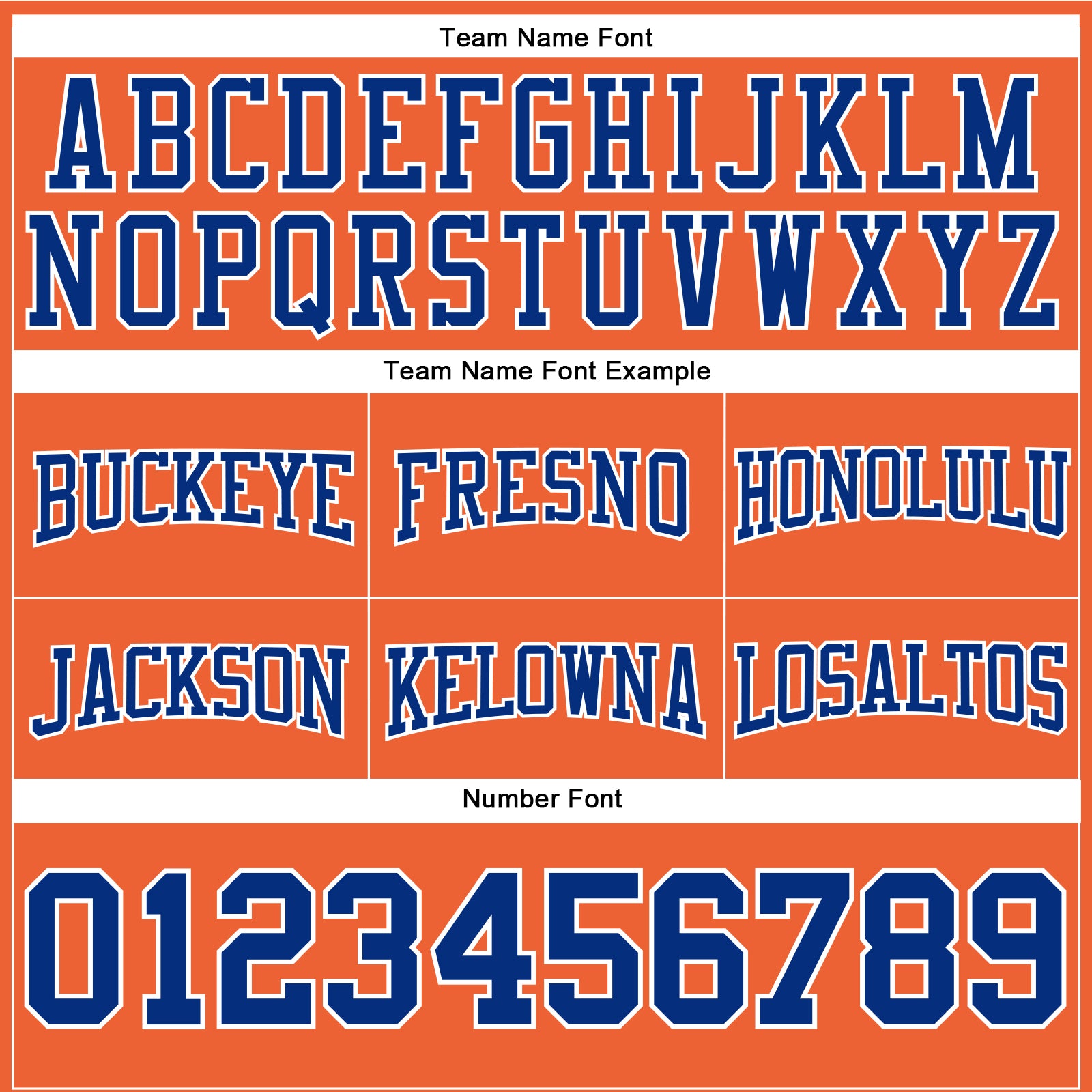 Custom Stitched Orange Royal-White Football Pullover Sweatshirt Hoodie view 3