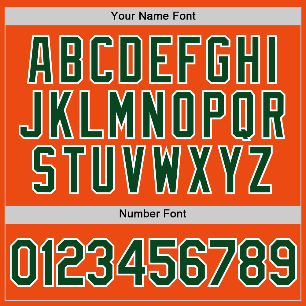 Custom Orange Green-White Performance T-Shirt view 4