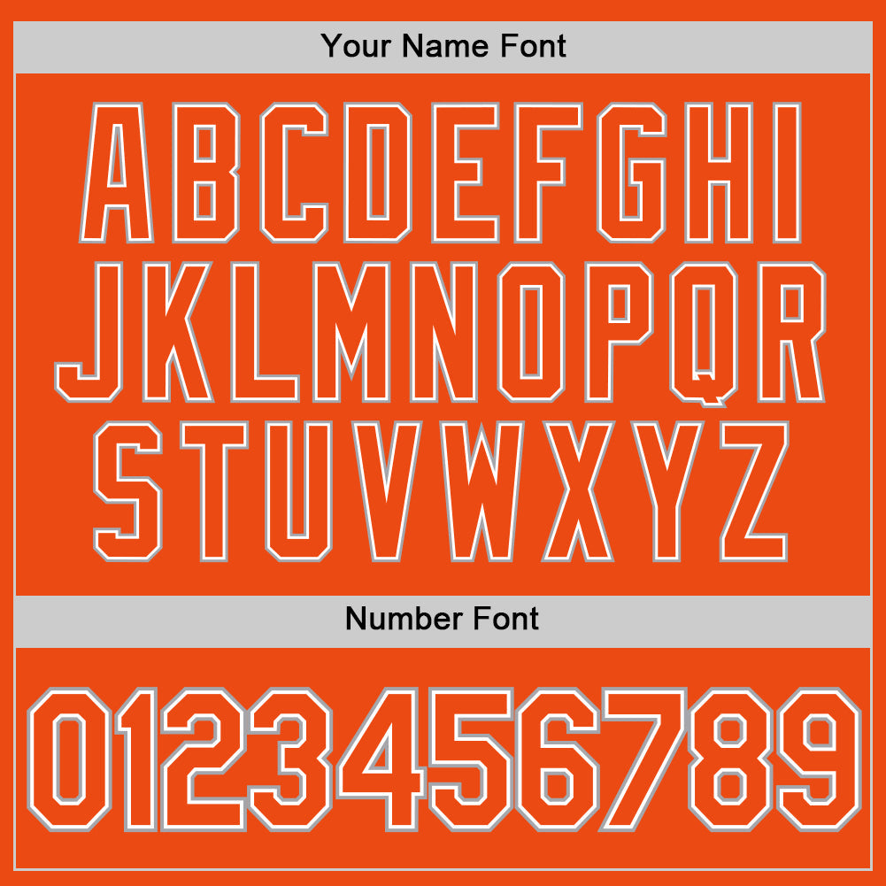 Custom Orange Orange-Gray Performance T-Shirt view 4
