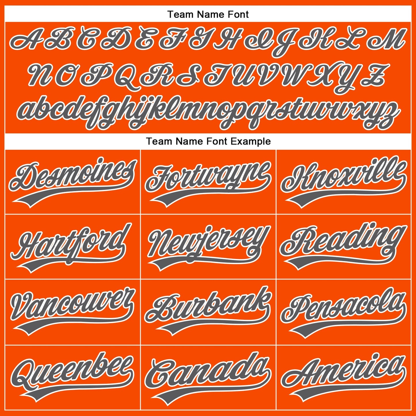 Custom Orange White Pinstripe Steel Gray Authentic Baseball Jersey view 5