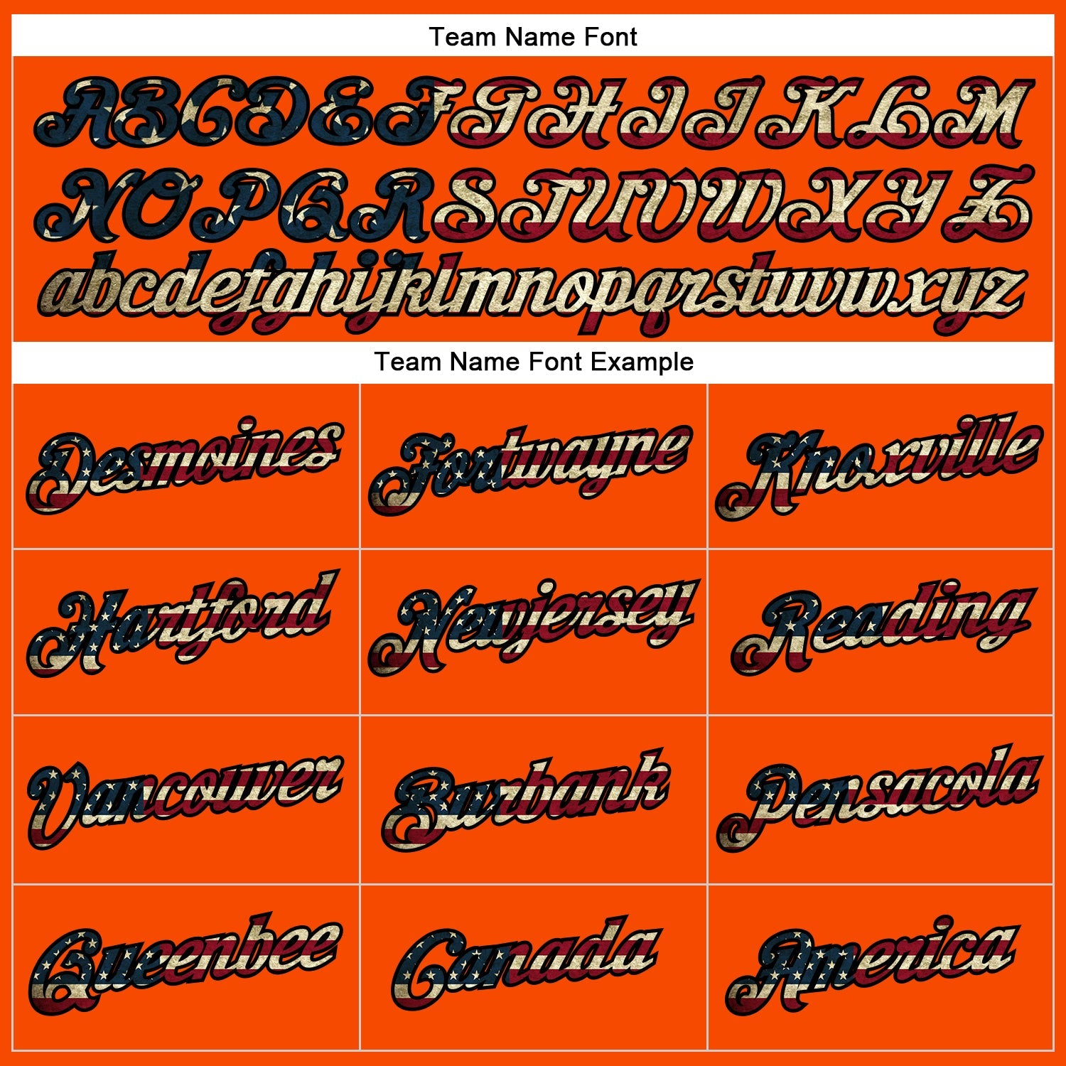 Custom Orange Vintage USA Flag-Black Performance T-Shirt view 3