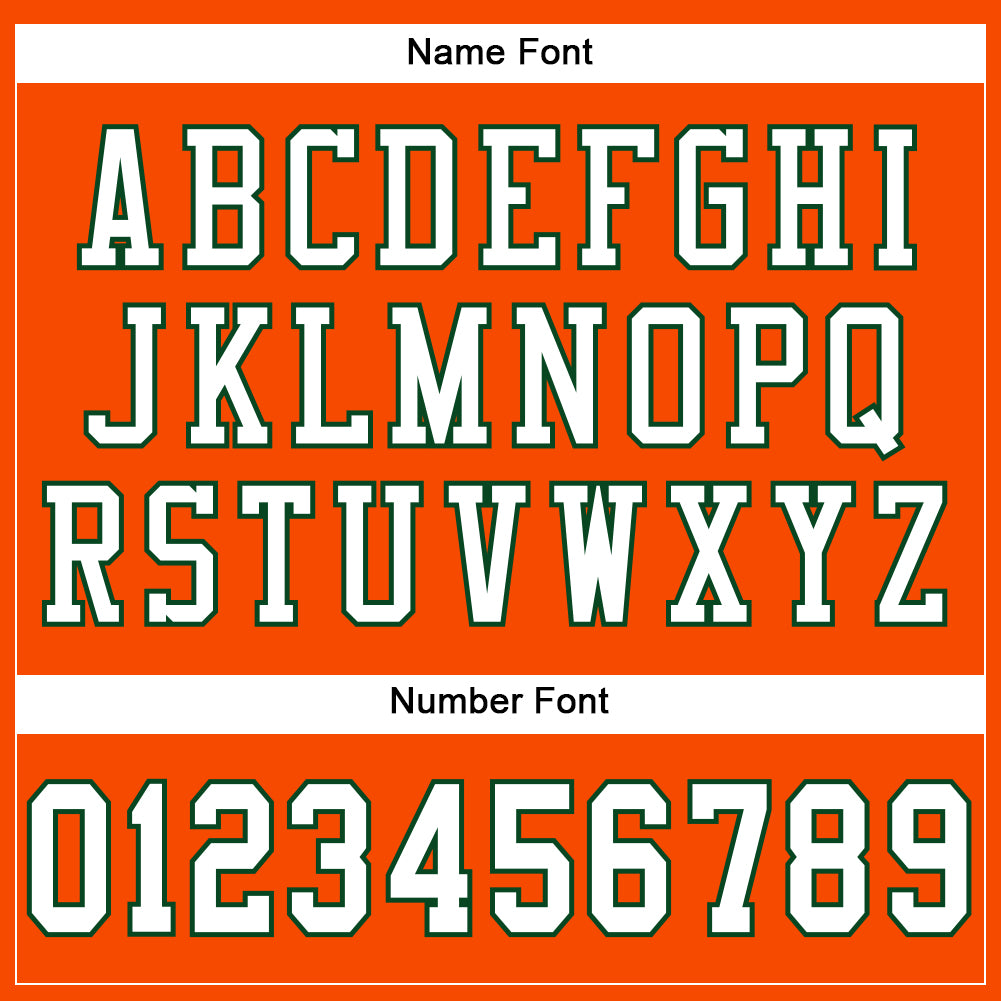 Custom Orange White-Green Mesh Authentic Football Jersey view 4