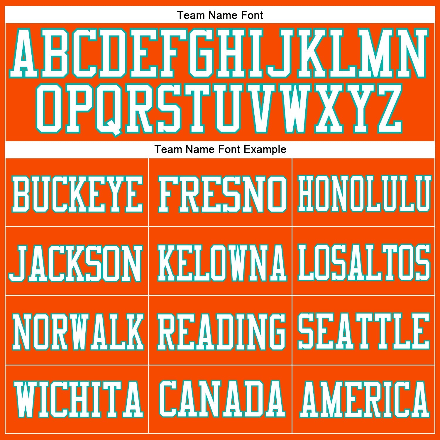 Custom Orange White-Aqua Mesh Authentic Football Jersey view 3