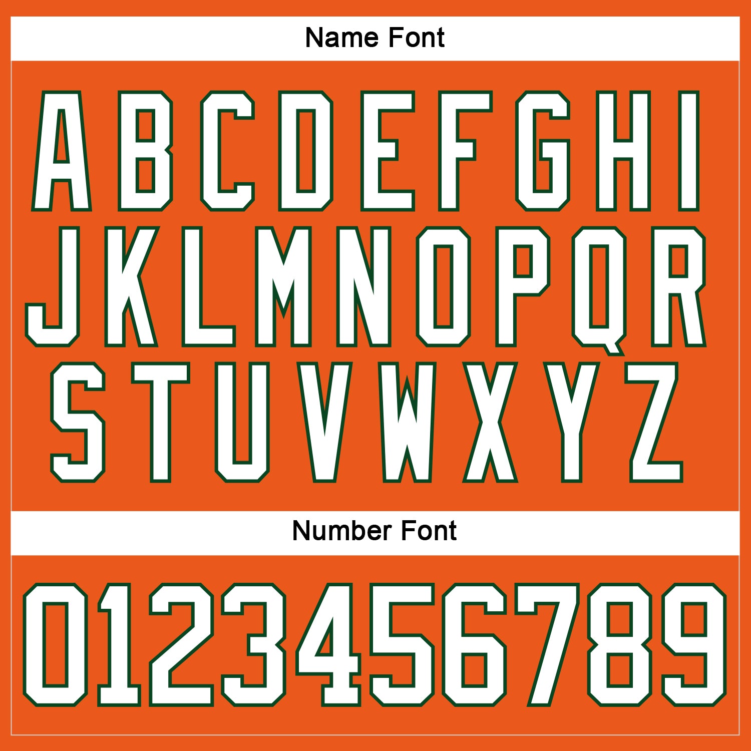 Custom Orange White-Green Hockey Lace Neck Jersey view 5