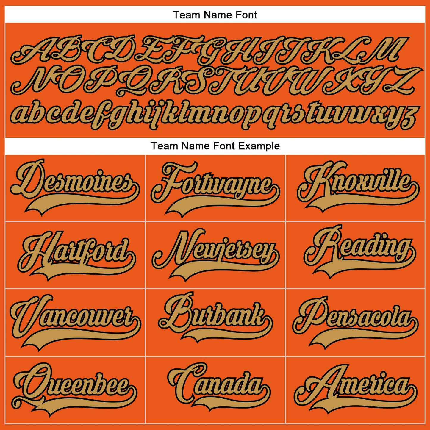 Custom Orange Old Gold-Black Hockey Lace Neck Jersey view 4