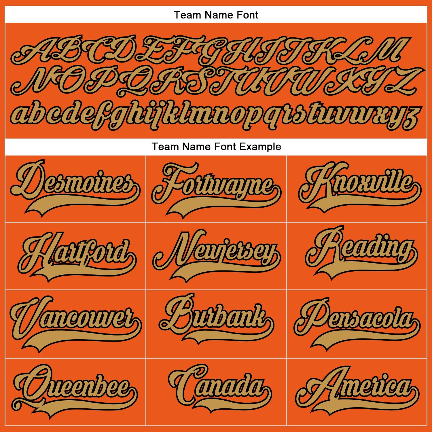 Custom Orange Old Gold-Black Hockey Lace Neck Jersey view 4