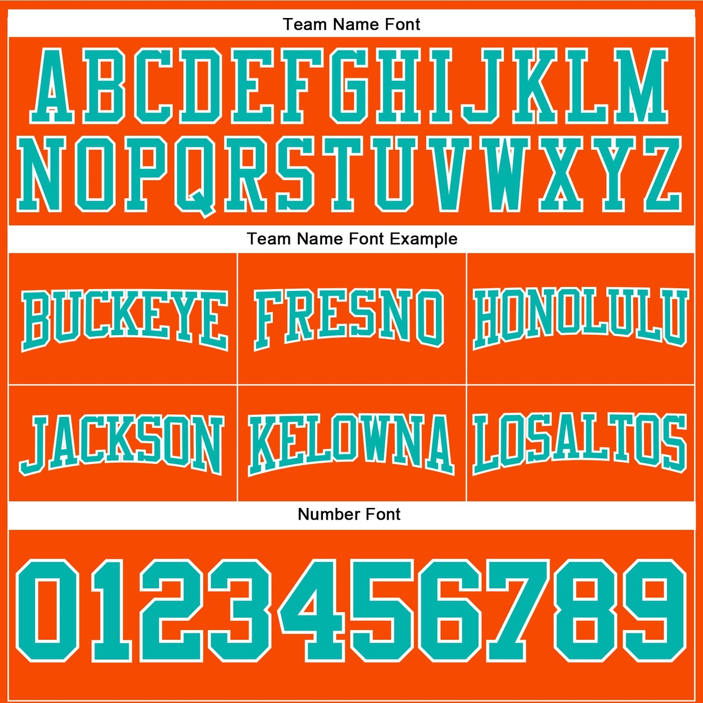 Custom Stitched Orange Aqua-White Football Pullover Sweatshirt Hoodie view 3
