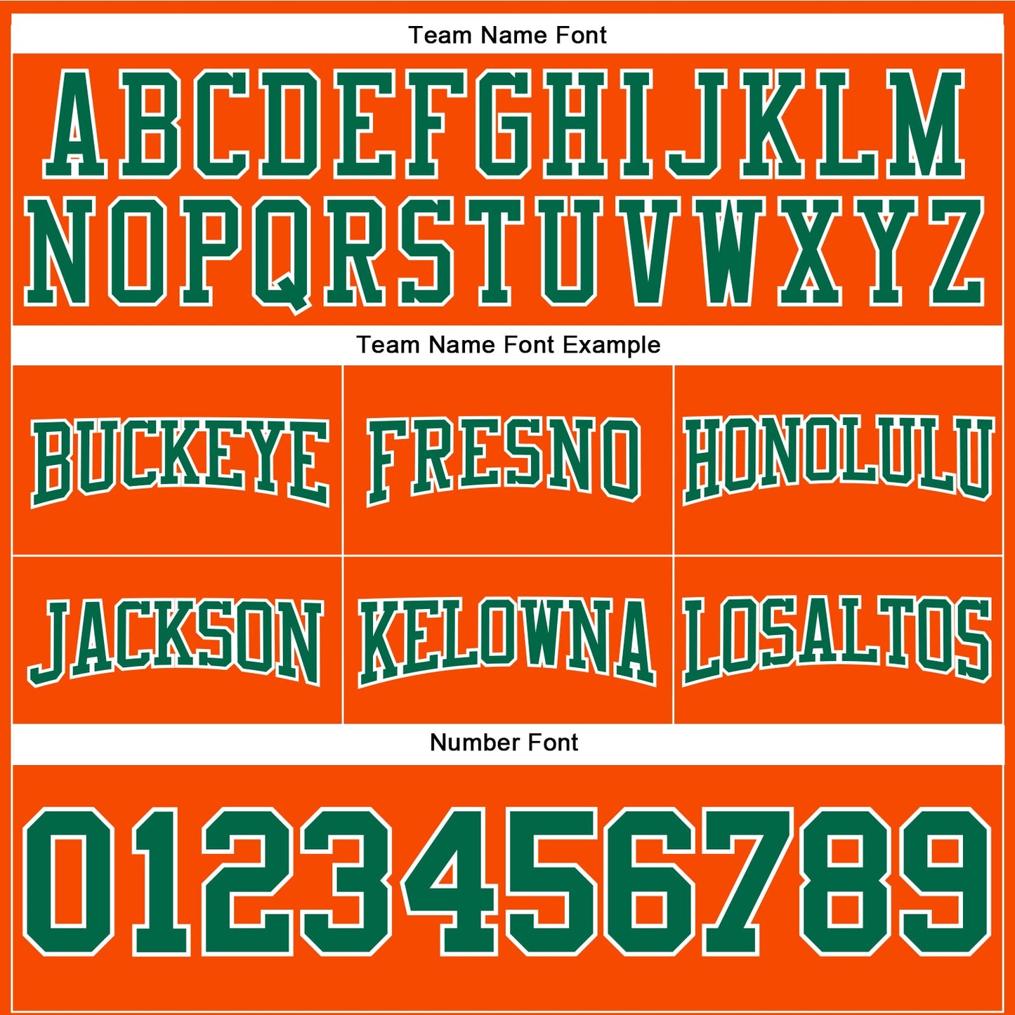 Custom Stitched Orange Kelly Green-White Football Pullover Sweatshirt Hoodie view 3