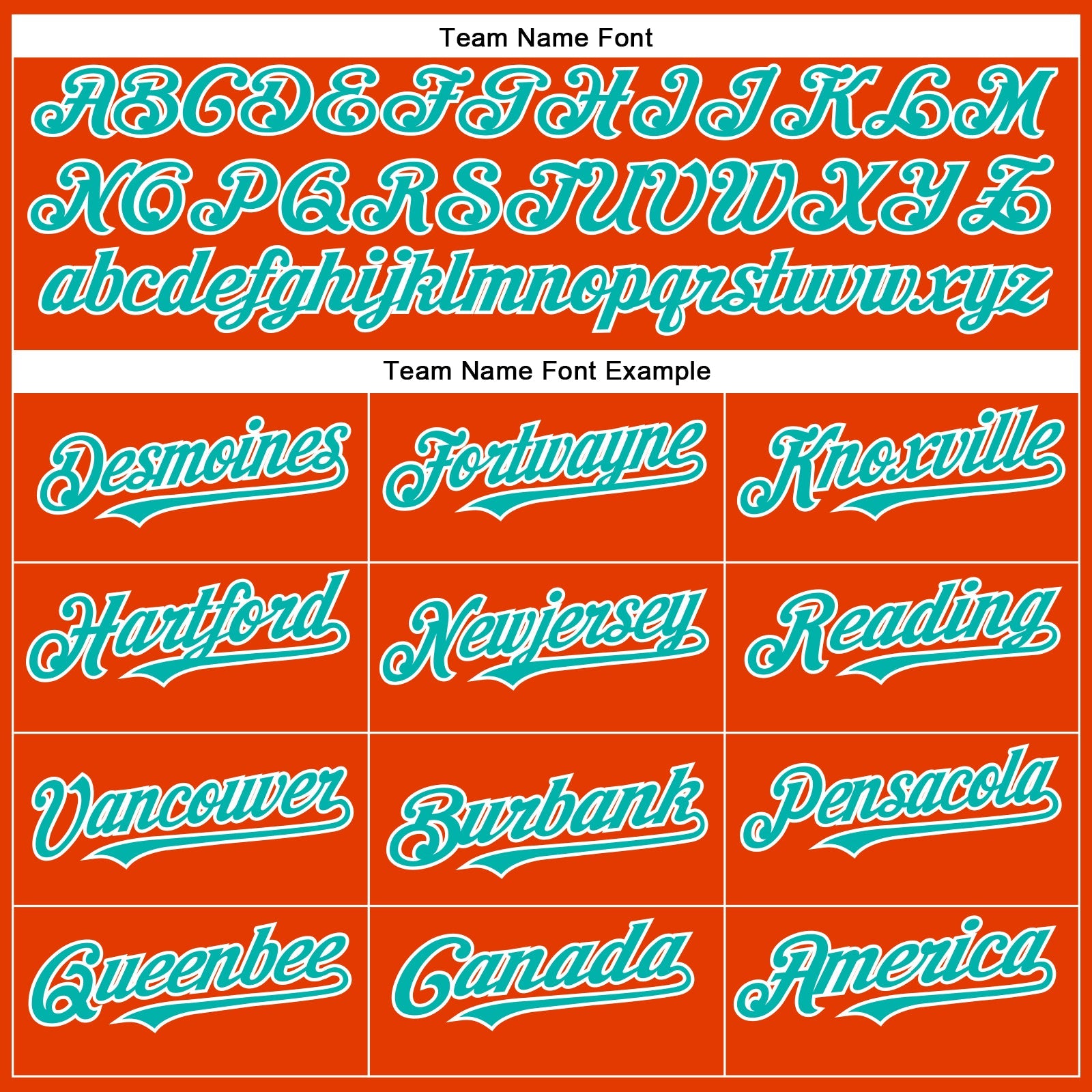 Custom Orange Aqua-White Authentic Baseball Jersey view 4