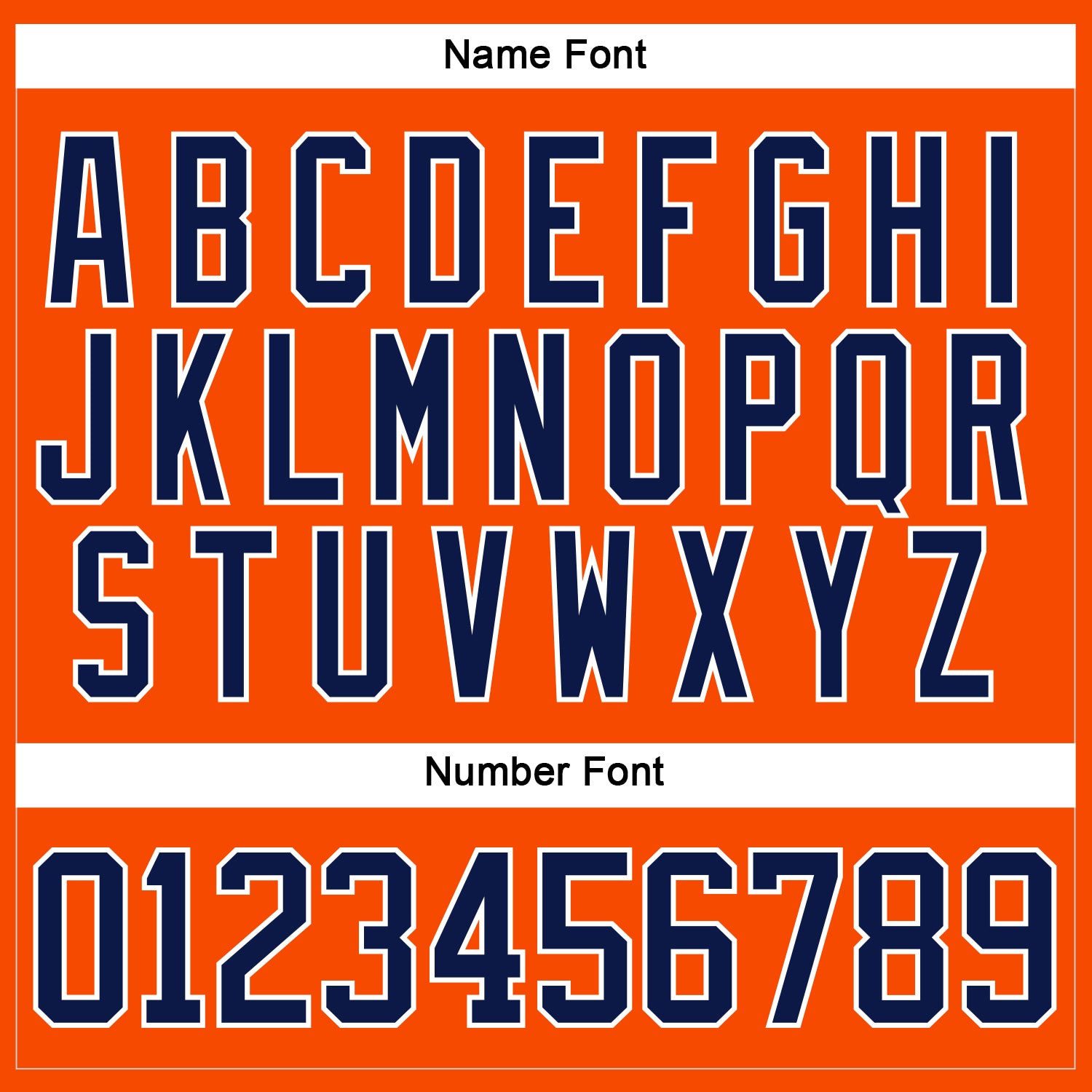 Custom Orange Navy-White Hockey Lace Neck Jersey view 5