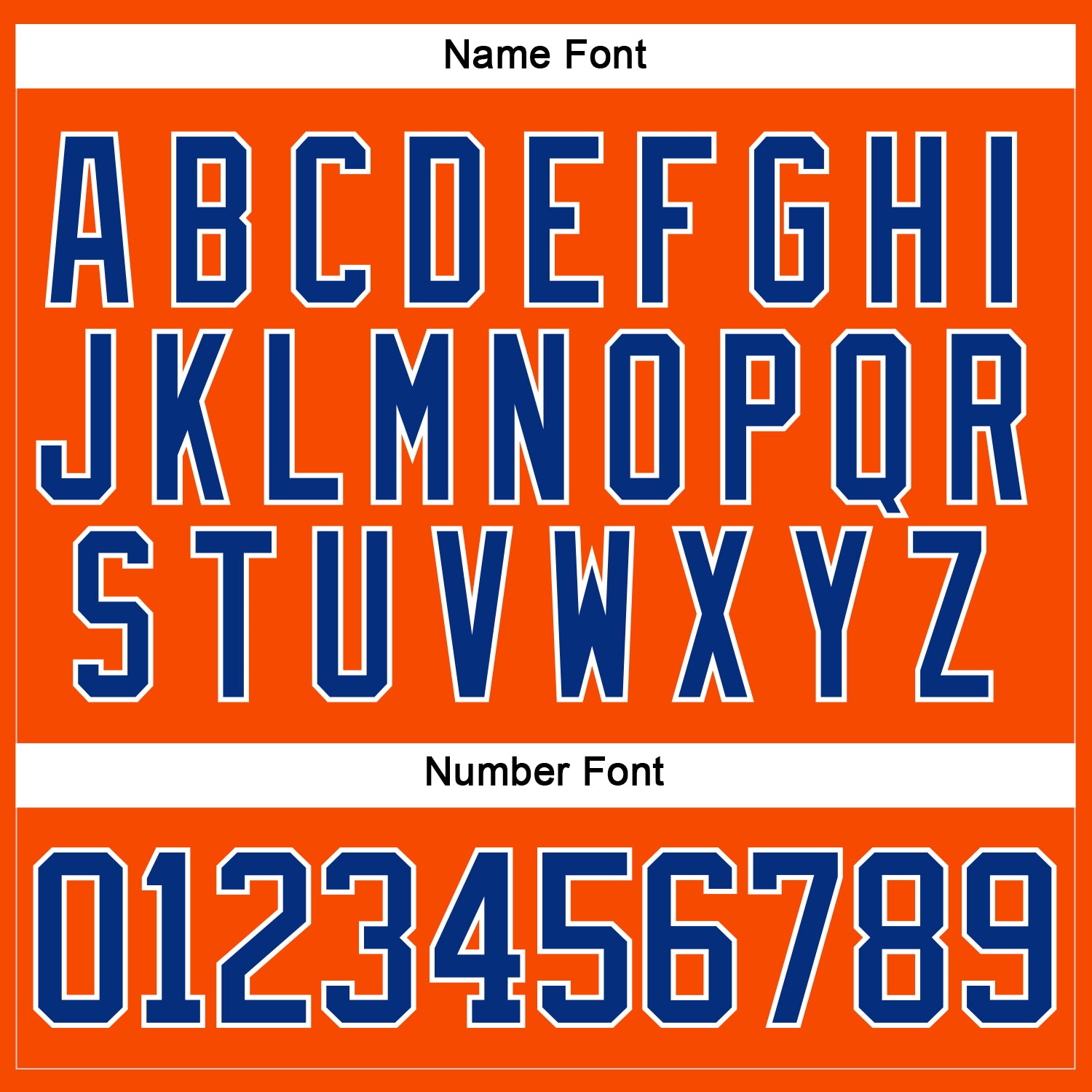 Custom Orange Royal-White Hockey Lace Neck Jersey view 5