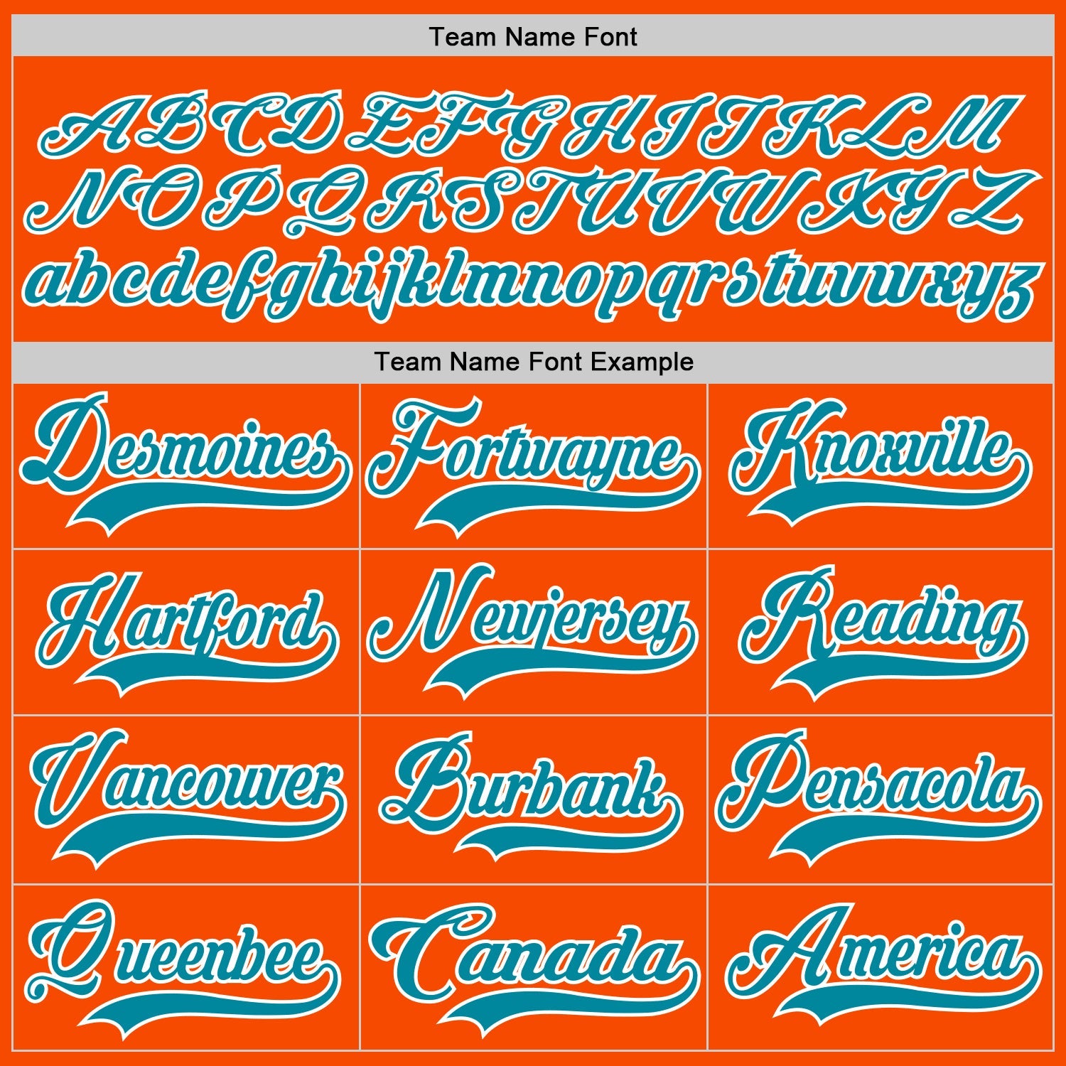Custom Orange Teal-White Hockey Lace Neck Jersey view 4