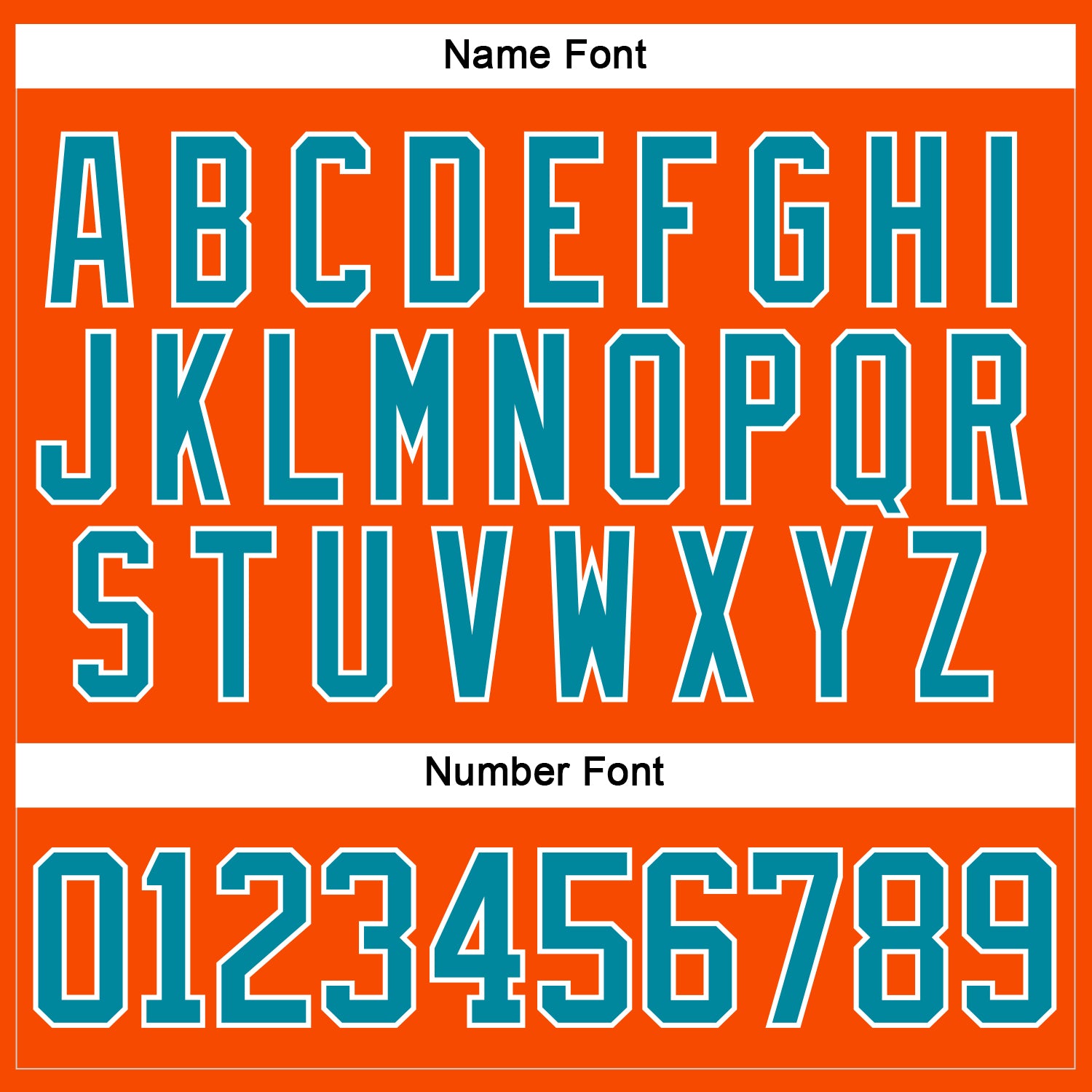 Custom Orange Teal-White Hockey Lace Neck Jersey view 5