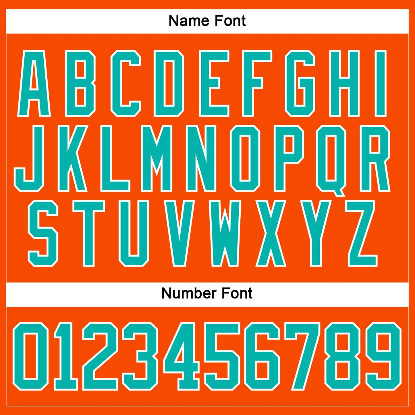 Custom Orange Aqua-White Hockey Lace Neck Jersey view 5