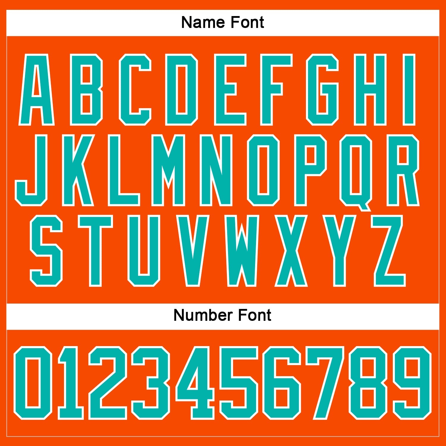 Custom Orange Aqua-White Hockey Lace Neck Jersey view 5