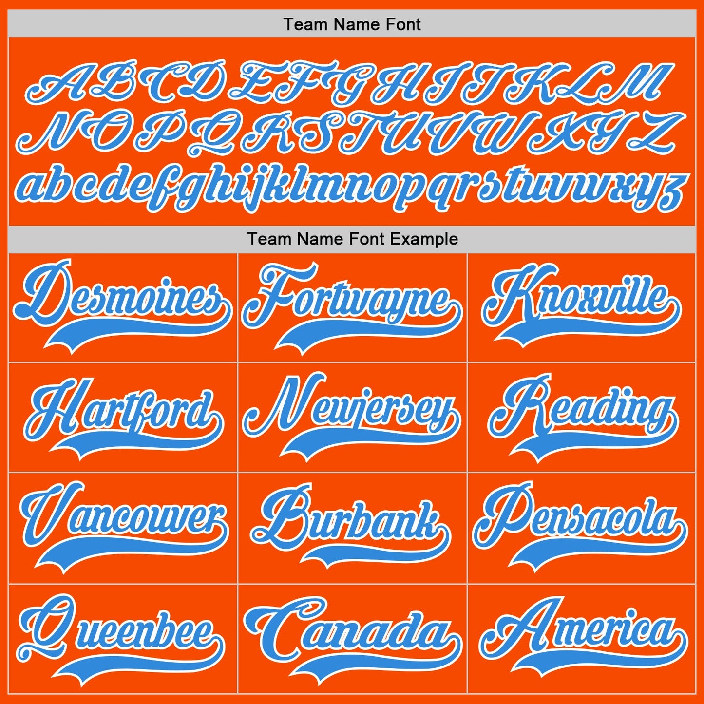 Custom Orange Powder Blue-White Hockey Lace Neck Jersey view 4