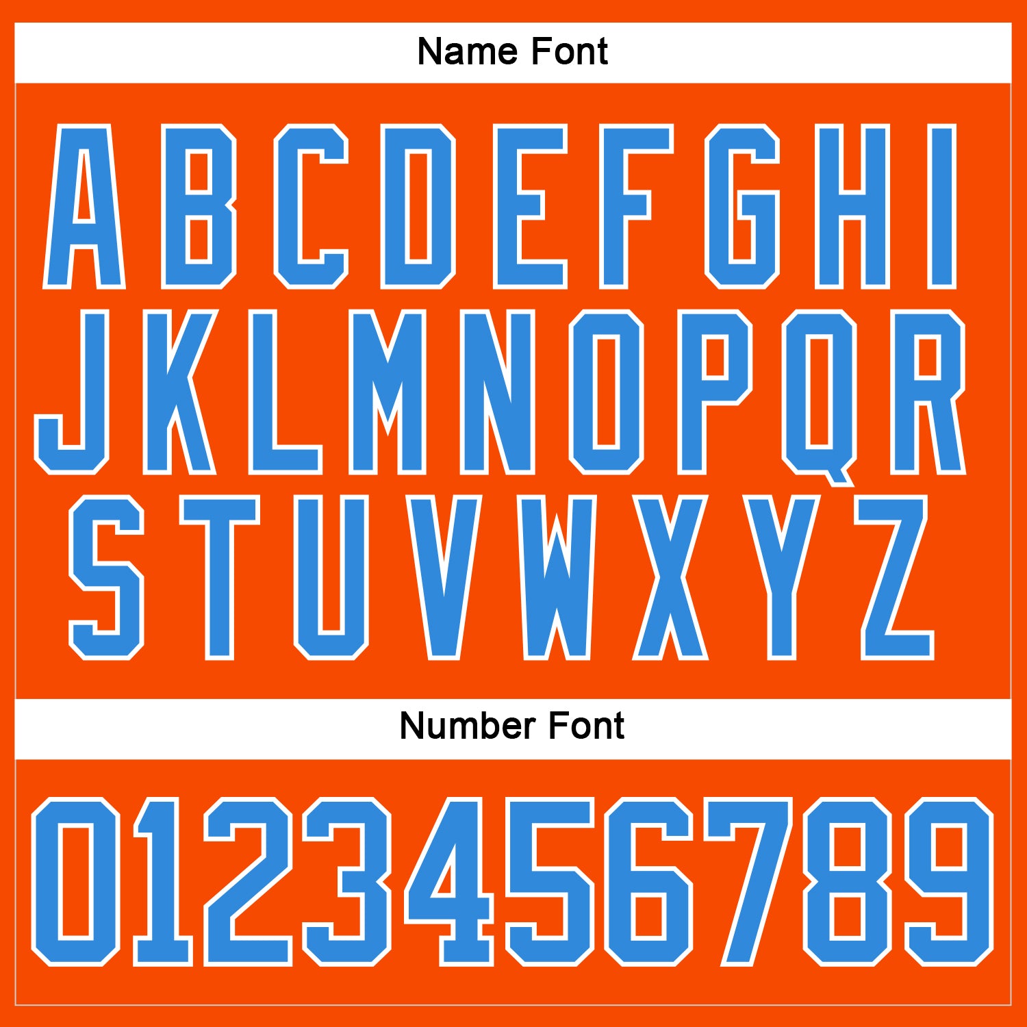 Custom Orange Powder Blue-White Hockey Lace Neck Jersey view 5