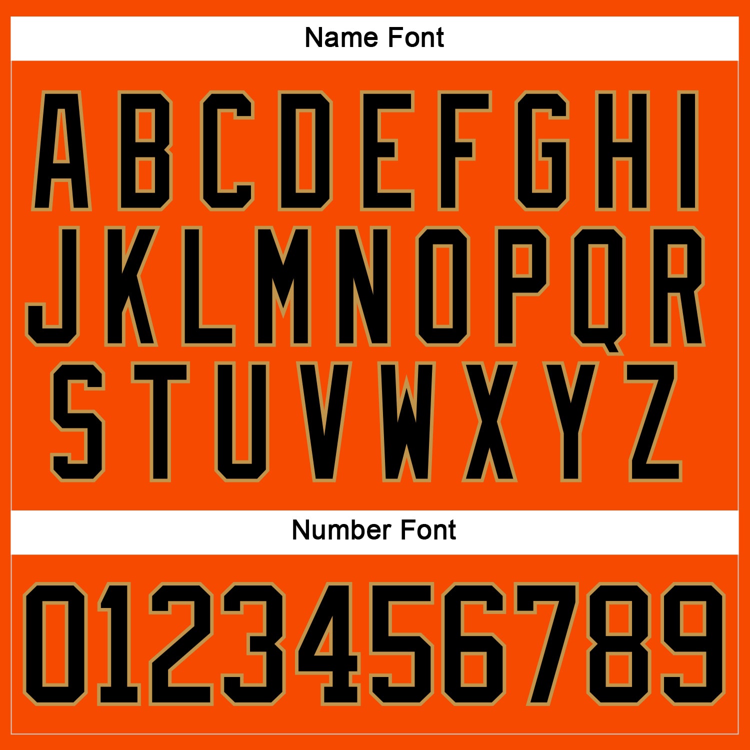 Custom Orange Black-Old Gold Hockey Lace Neck Jersey view 5