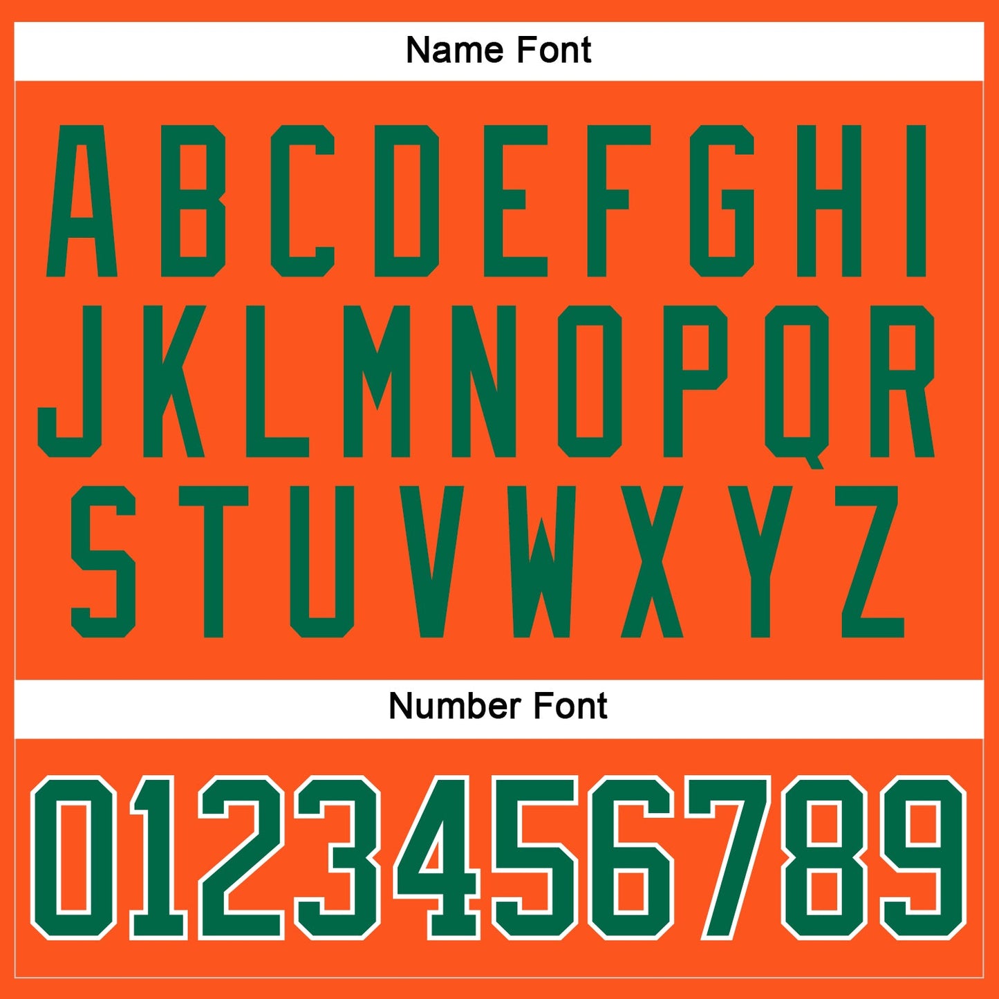 Custom Orange Kelly Green-White Hockey Jersey view 5