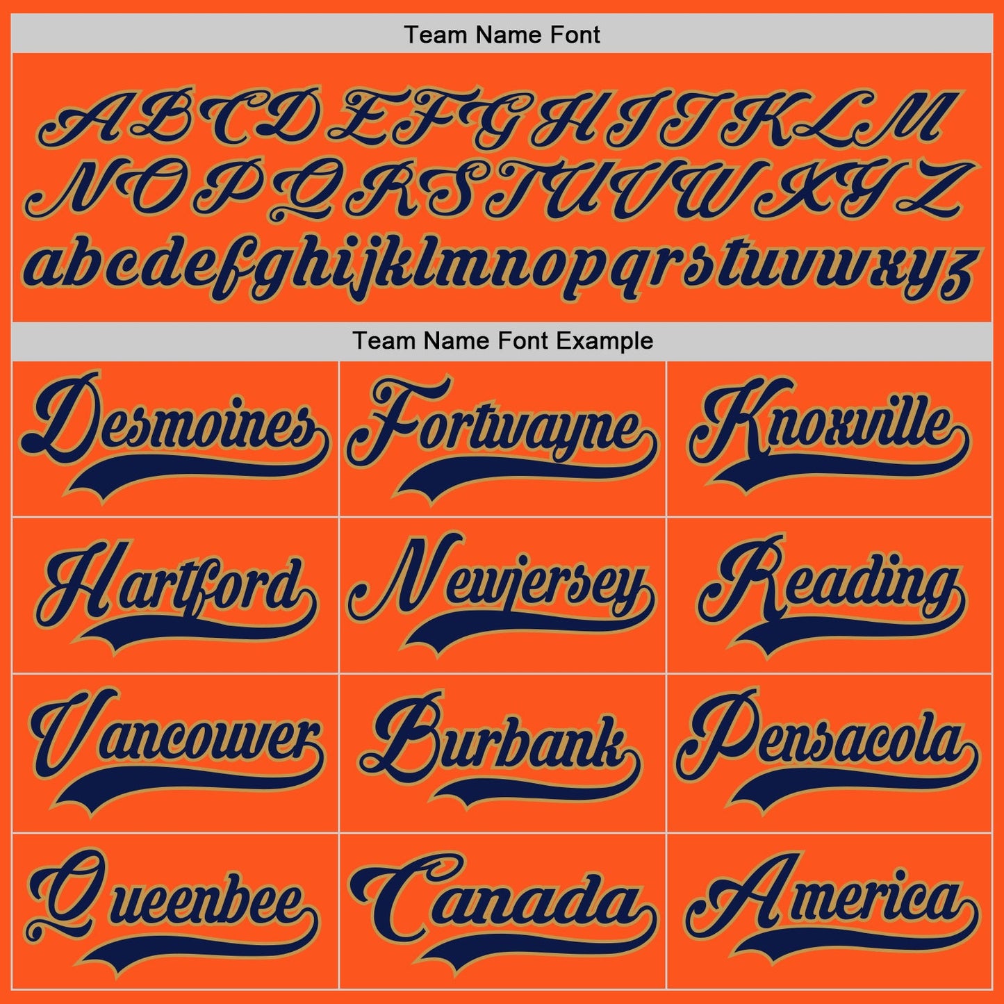 Custom Orange Navy-Old Gold Hockey Jersey view 4