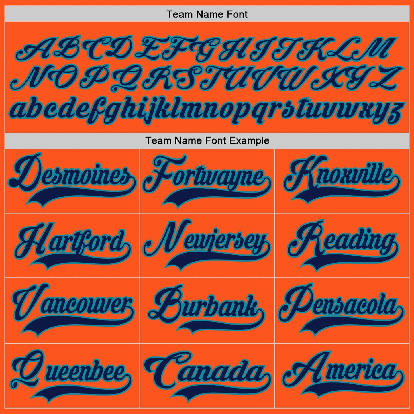 Custom Orange Navy-Teal Hockey Jersey view 4