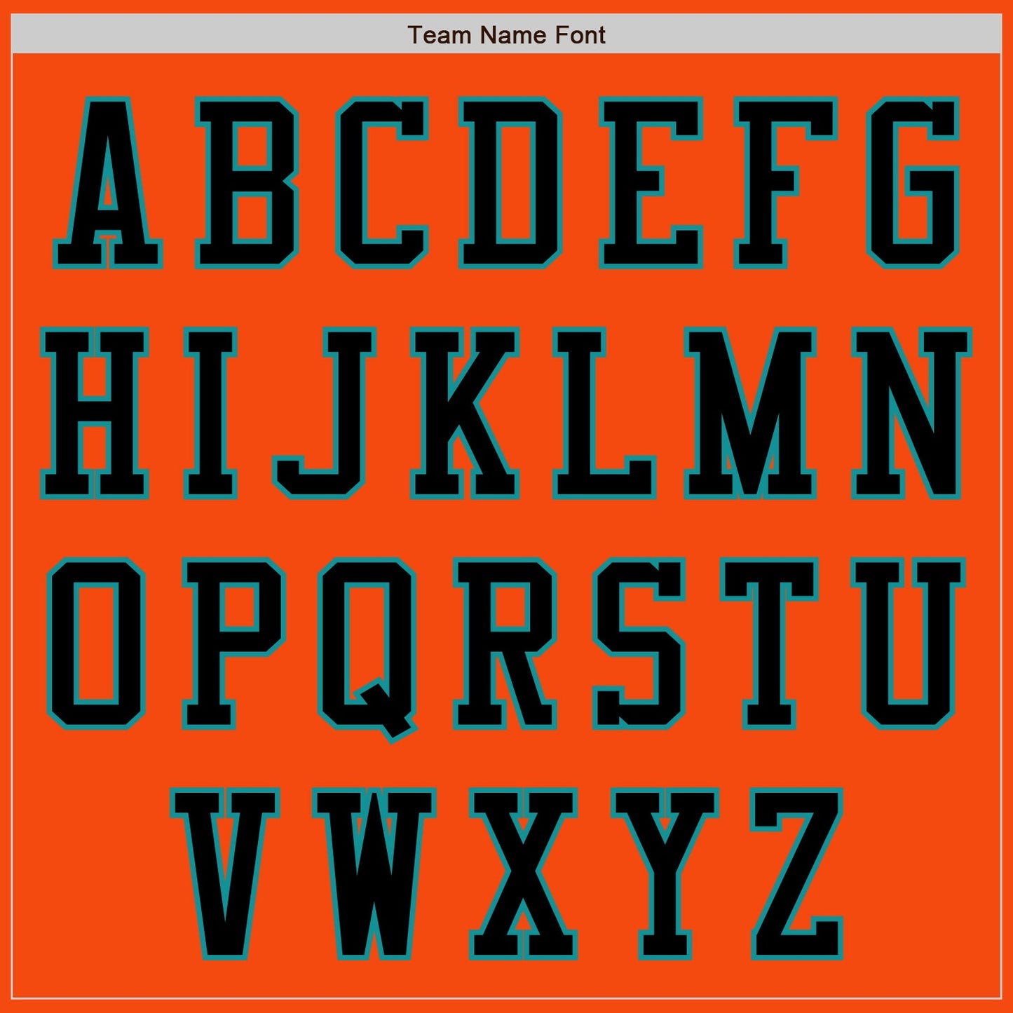 Custom Orange Black-Teal Authentic Baseball Jersey view 7