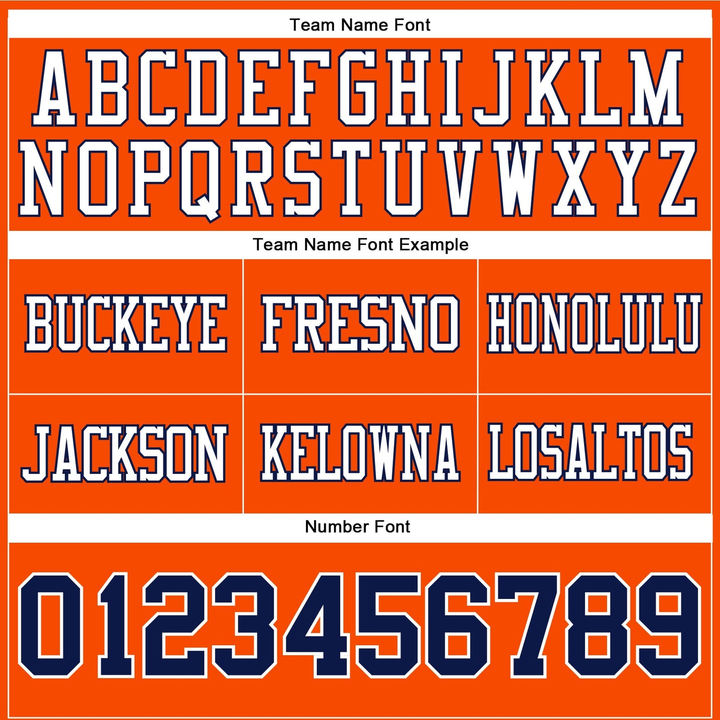 Custom Orange Navy-White Authentic Football Jersey view 4