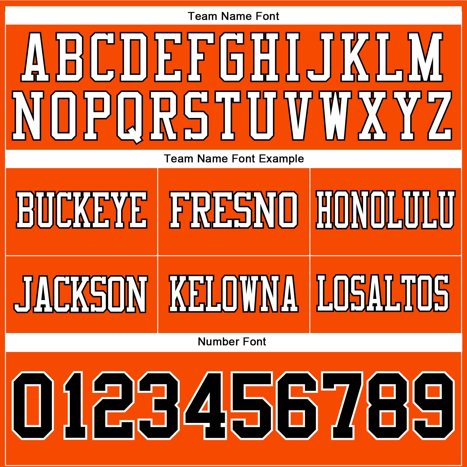 Custom Orange Black-White Authentic Football Jersey view 4