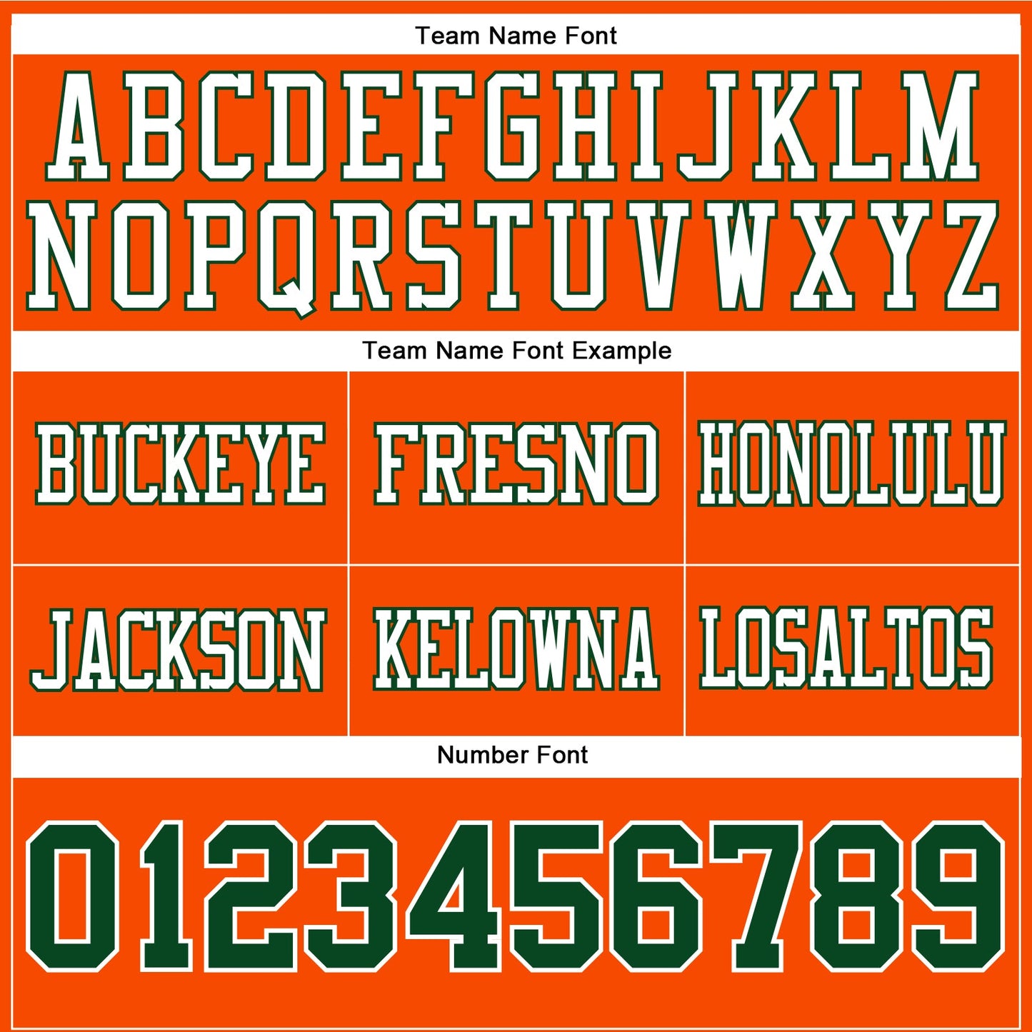 Custom Orange Green-White Authentic Football Jersey view 4