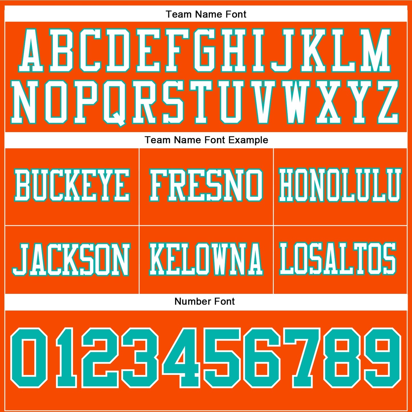 Custom Orange Aqua-White Authentic Football Jersey view 4