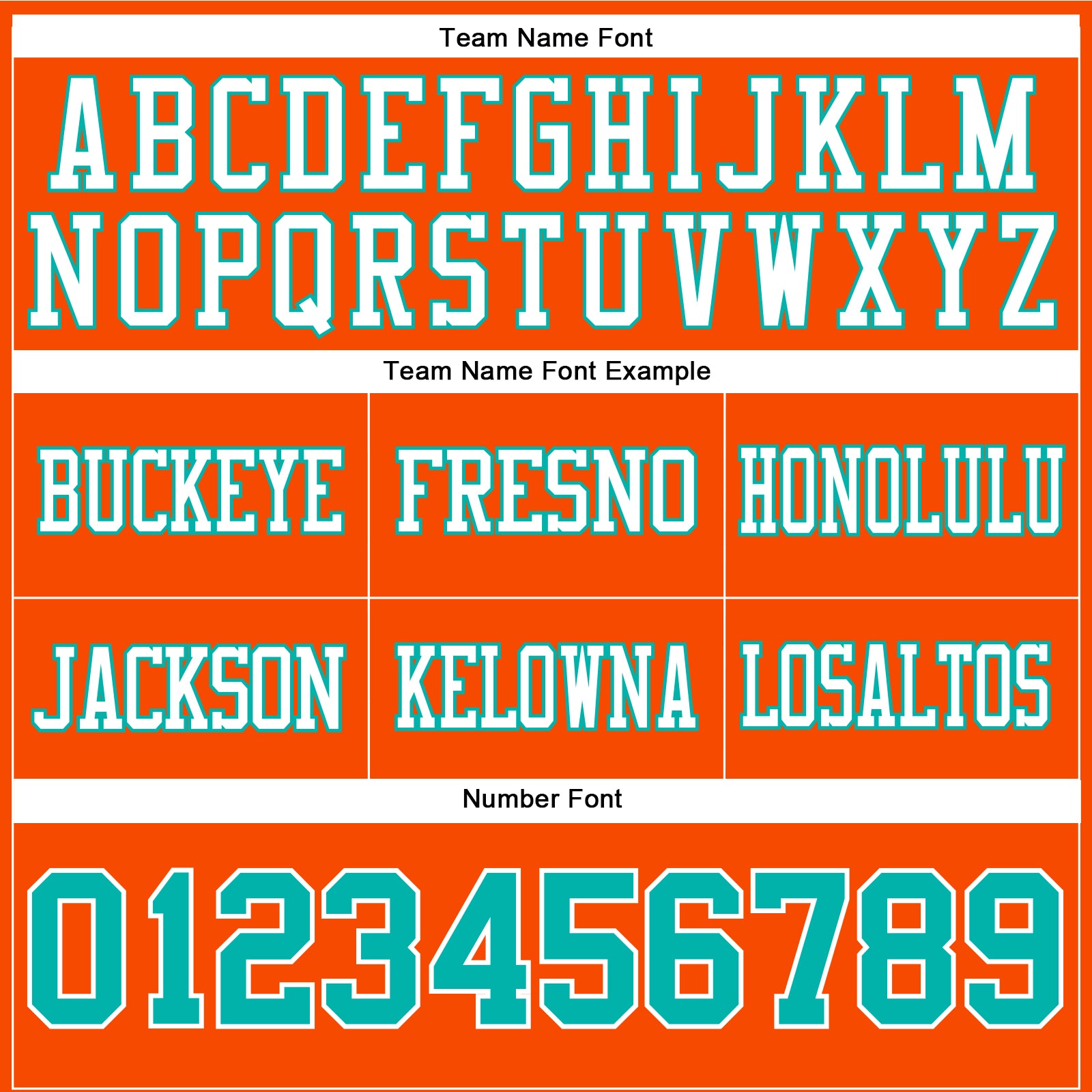 Custom Orange Aqua-White Authentic Football Jersey view 4