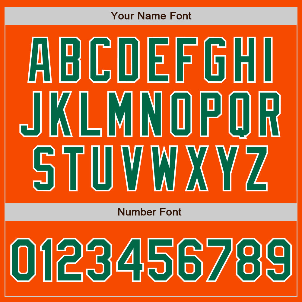 Custom Stitched Orange Kelly Green-White Baseball Pullover Sweatshirt Hoodie view 4