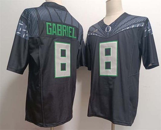 O.Ducks #8 Dillon Gabriel Black 2024 F.U.S.E. Stitched American College Jerseys - Main View