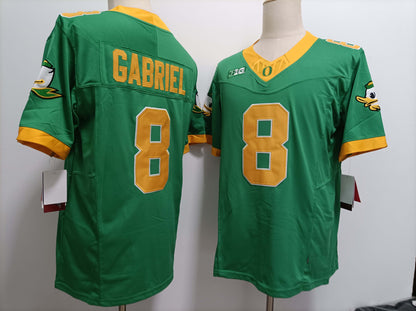 O.Ducks #8 Dillon Gabriel Green FUSE Football Stitched American College Jerseys - Main View