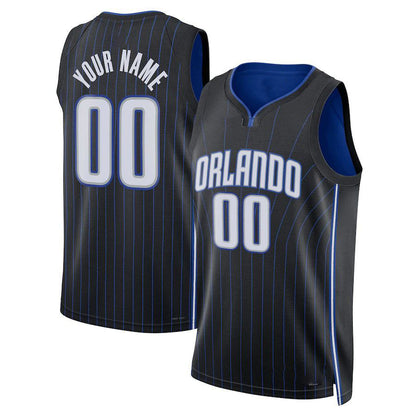 Custom O.Magic Fanatics Branded Fast Break Custom Replica Jersey Black  Icon Edition Stitched Basketball Jersey - Main View
