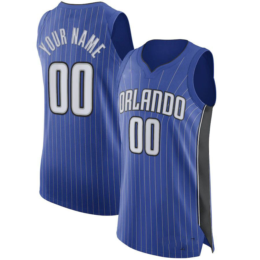 Custom O.Magic Authentic Jersey Royal Statement Edition Stitched Basketball Jersey - Main View