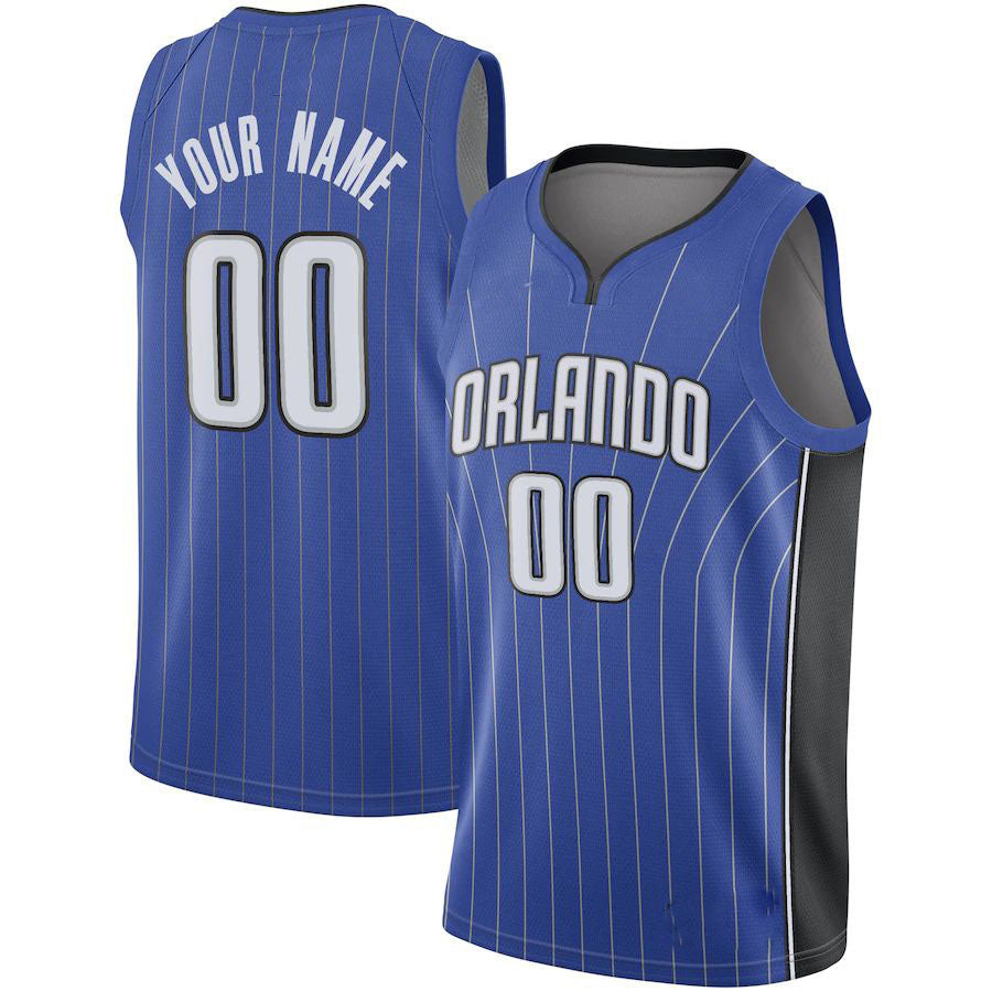 Custom O.Magic Swingman Jersey Royal Icon Edition Stitched Basketball Jersey - Main View