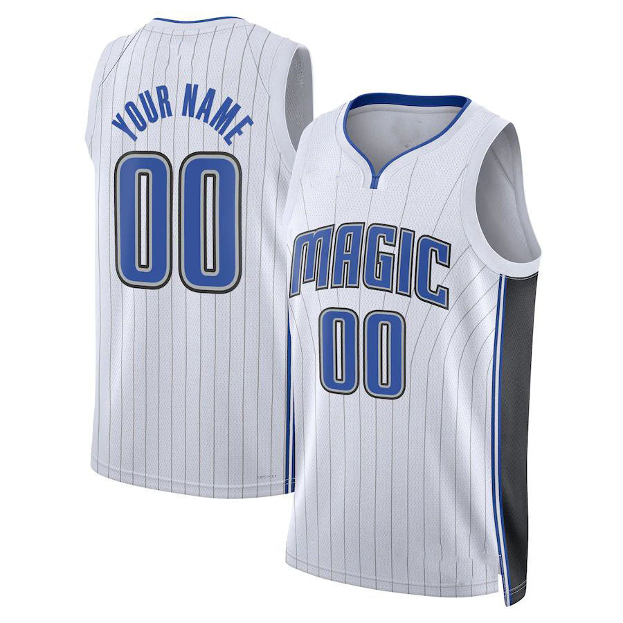 Custom O.Magic Unisex 2022-23 Swingman Jersey Association Edition White Stitched Basketball Jersey - Main View
